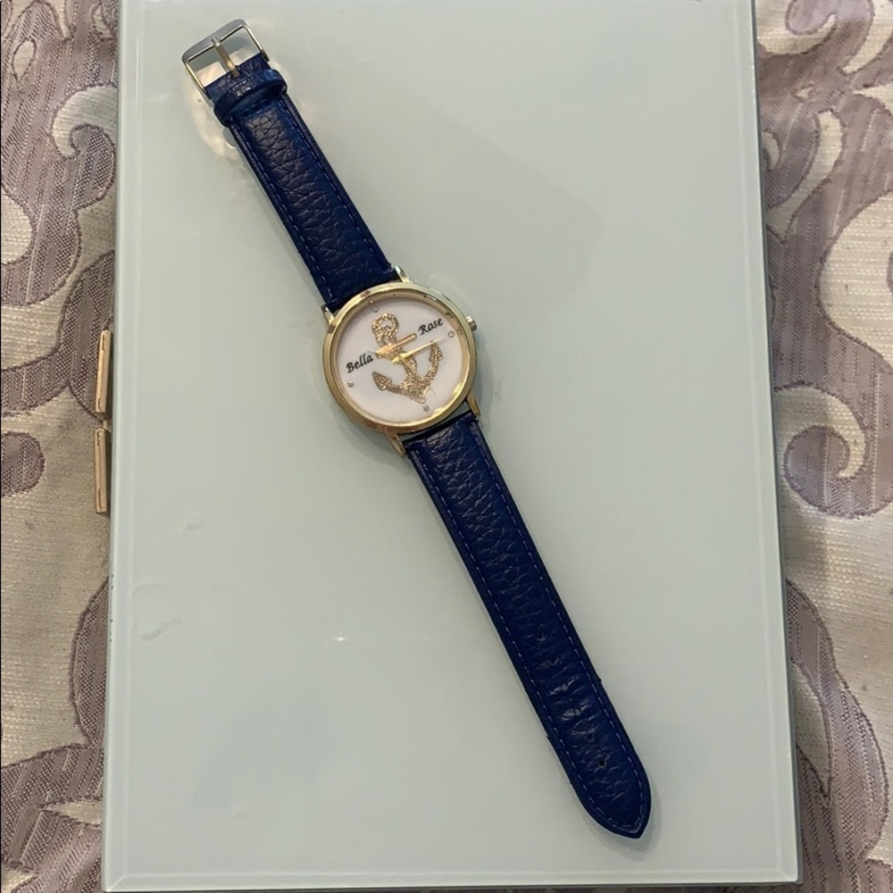 Vintage women’s nautical leather watch